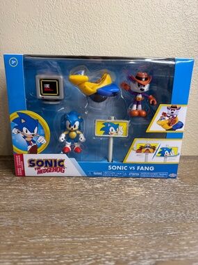 Sonic the Hedgehog Sonic vs Fang Jakks Pacific 2.5 Inch Figure Battle Pack New